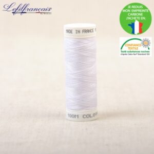 Fil polyester 100 mètres – 099 Blanc