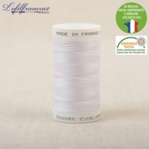 Fil polyester 500 mètres – 099 Blanc