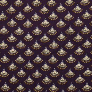 Velours Babycord pailleté motif Bohemien Grenat