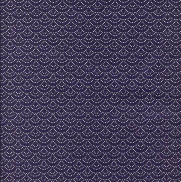 Coton Japonais Sevenberry motif Sashiko bleu