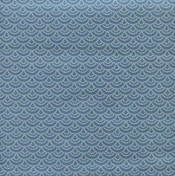 Coton Japonais Sevenberry motif Sashiko bleu canard