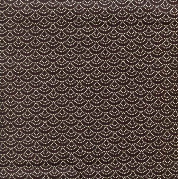 Coton Japonais Sevenberry motif Sashiko noir
