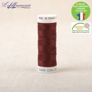 Fil polyester 100 mètres – 229 Rouge Litchi