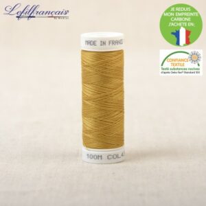 Fil polyester 100 mètres – 434 Ocre Clair